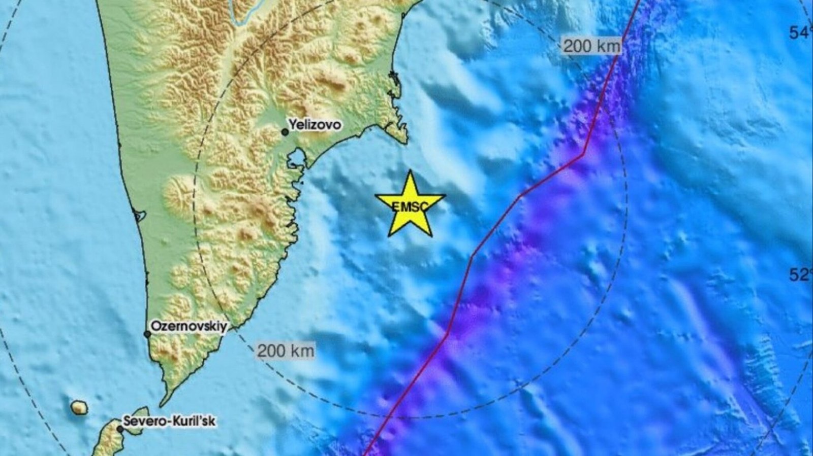 Kamchatka russia earthquake richter scale